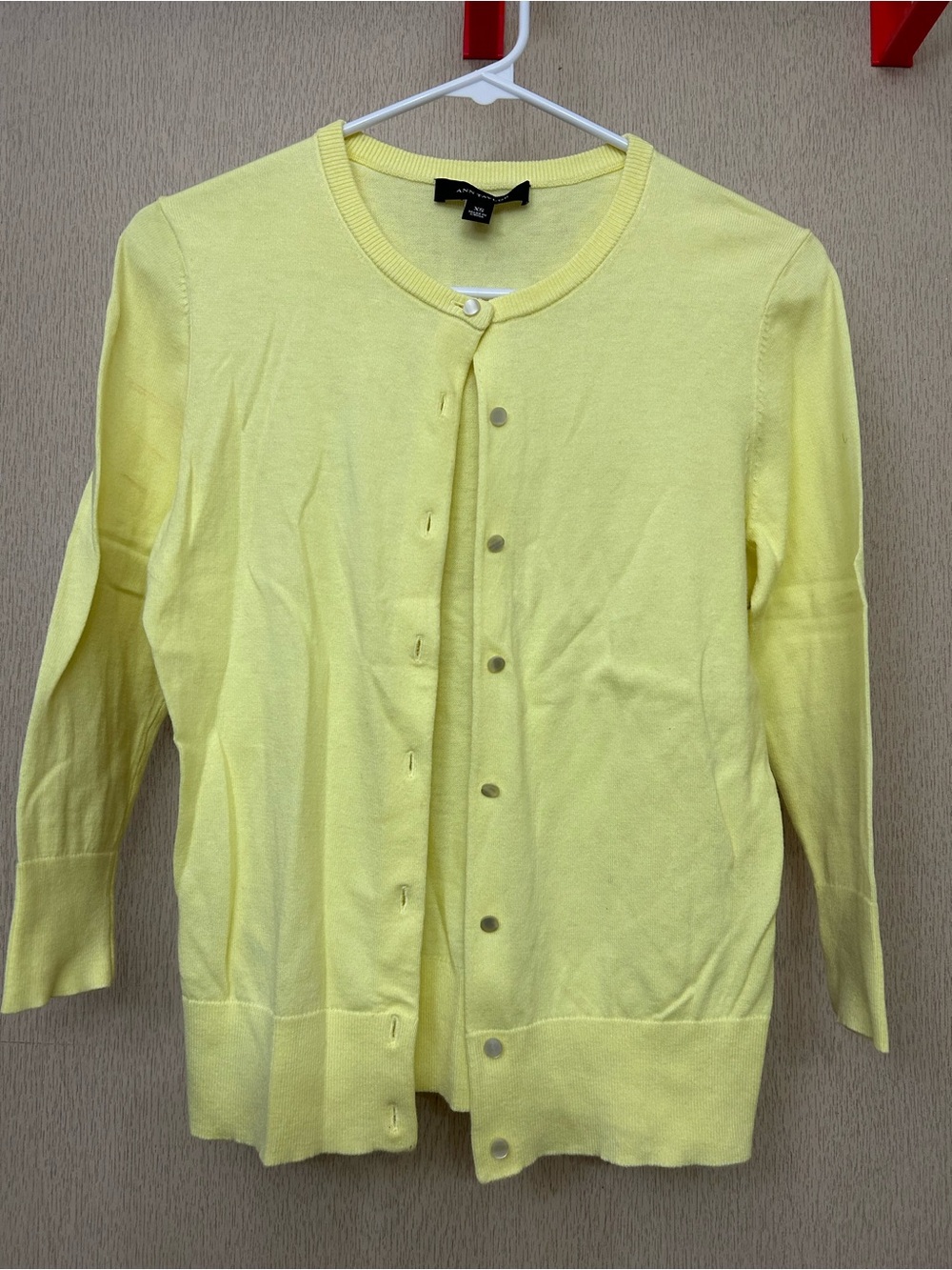 Ann Taylor - Butter Yellow Cardigan Sweater - Size XS